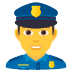 👮‍♂️ man police officer display on JoyPixels